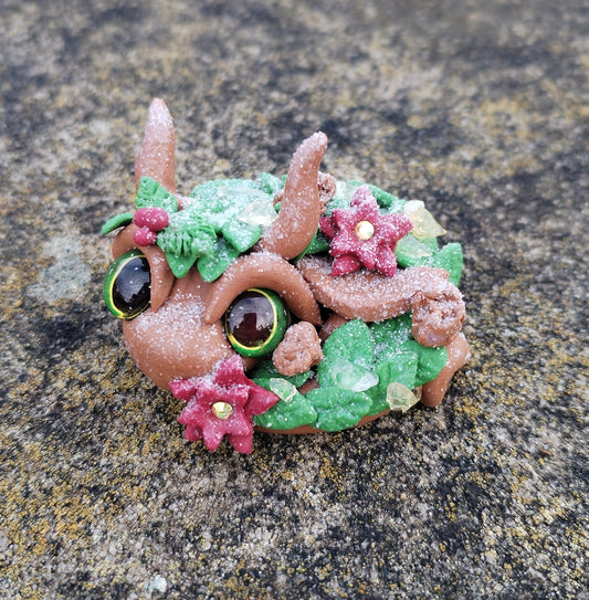 Citrine Wreath Crystal Dragon