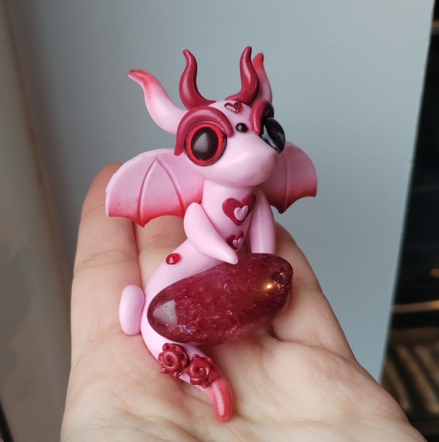 Crackle Quartz Crystal Dragon