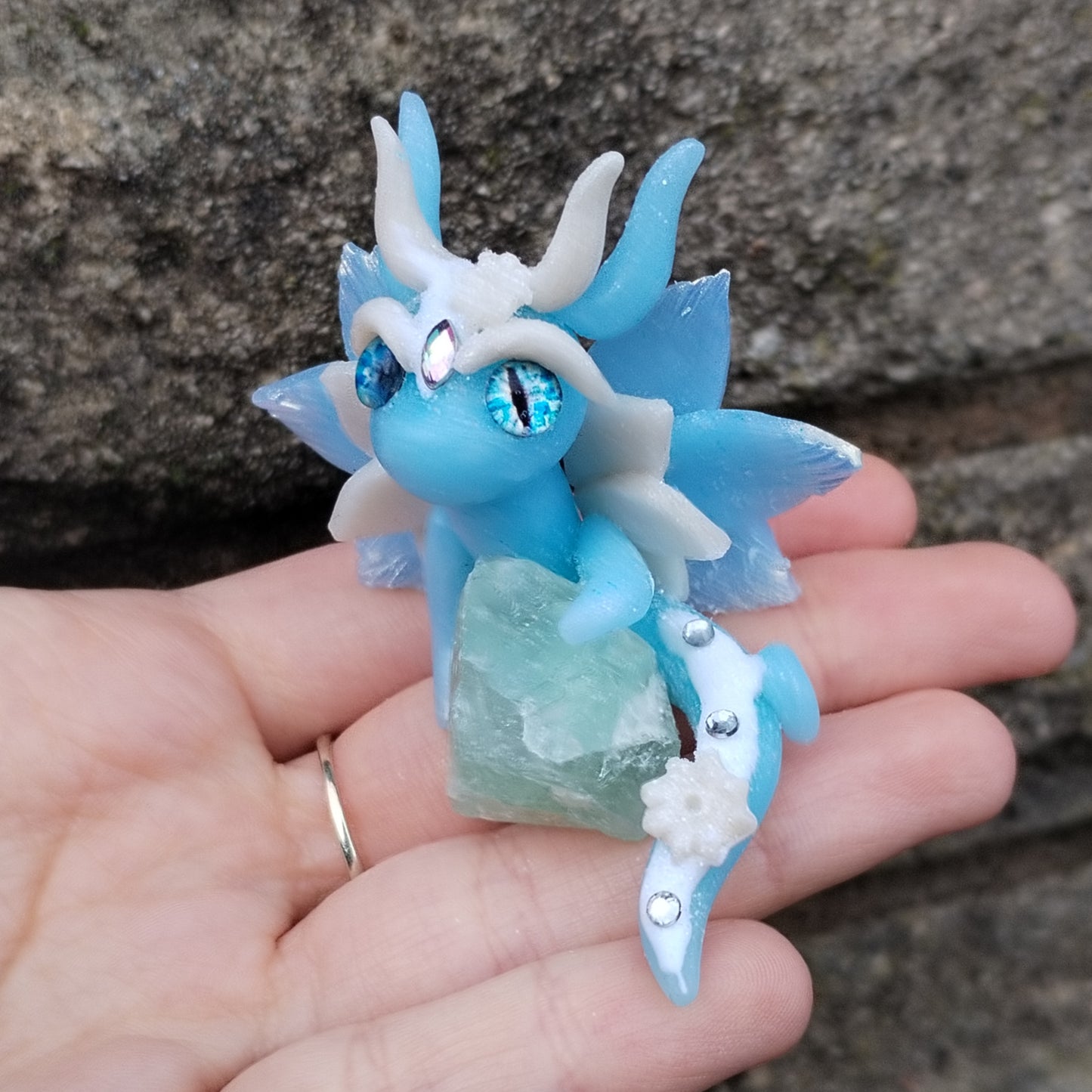 Flourite Crystal Dragon