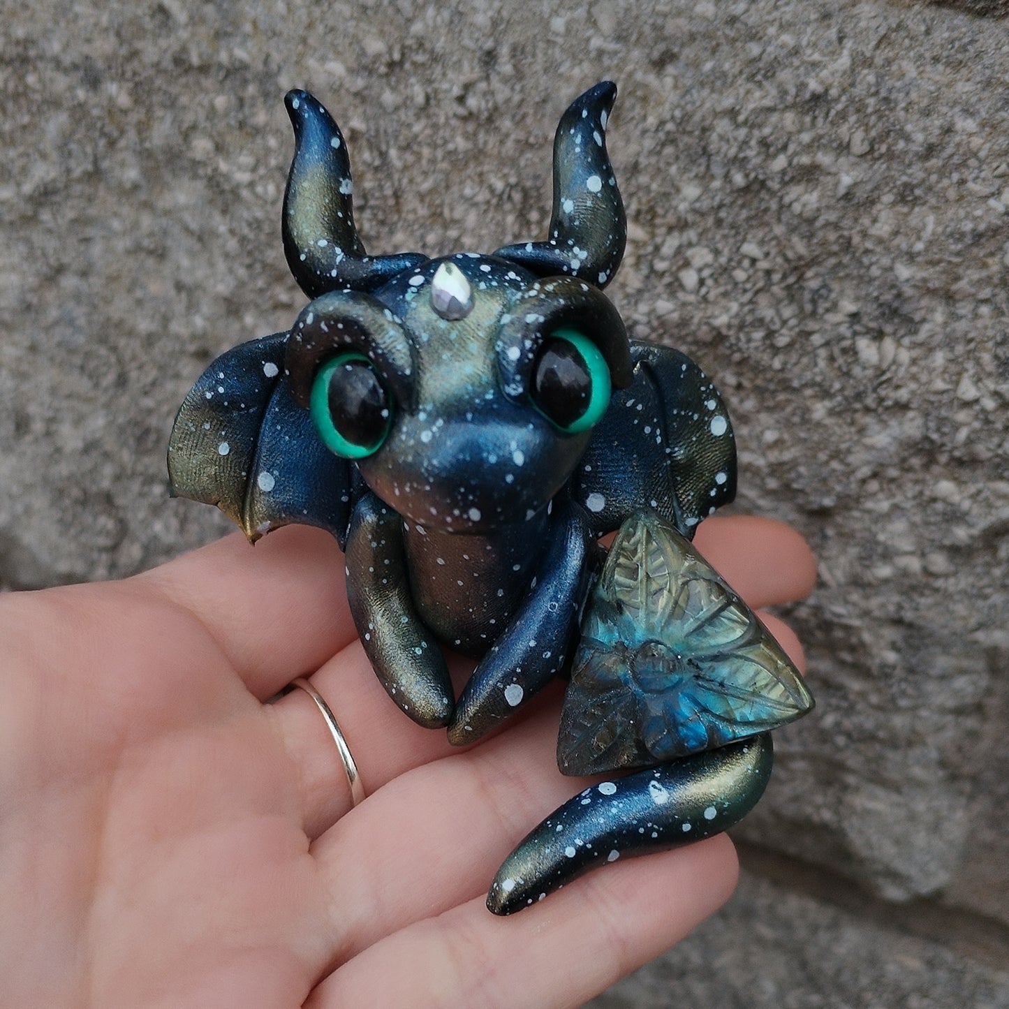 Labradorite Crystal Dragon