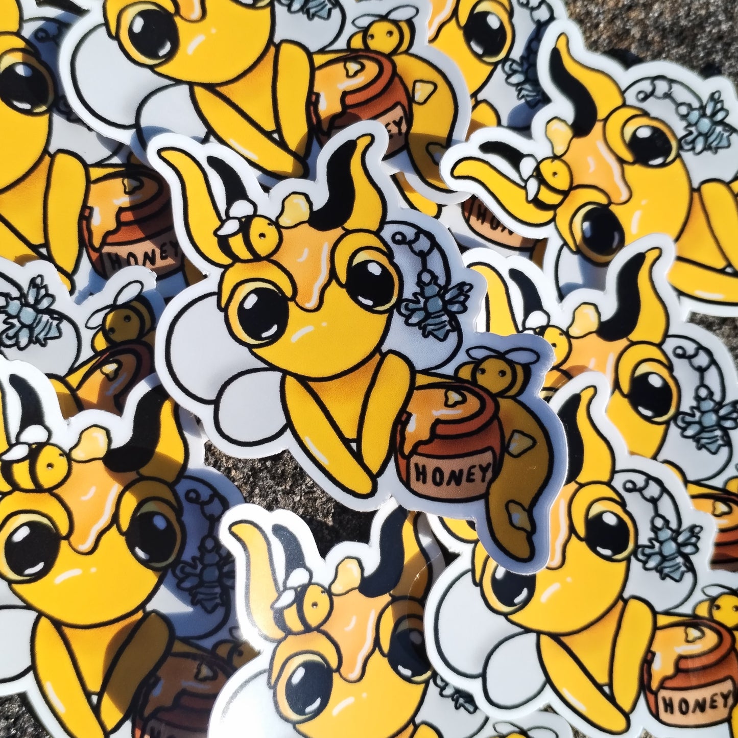 Honey Bee Crystal Dragon Sticker