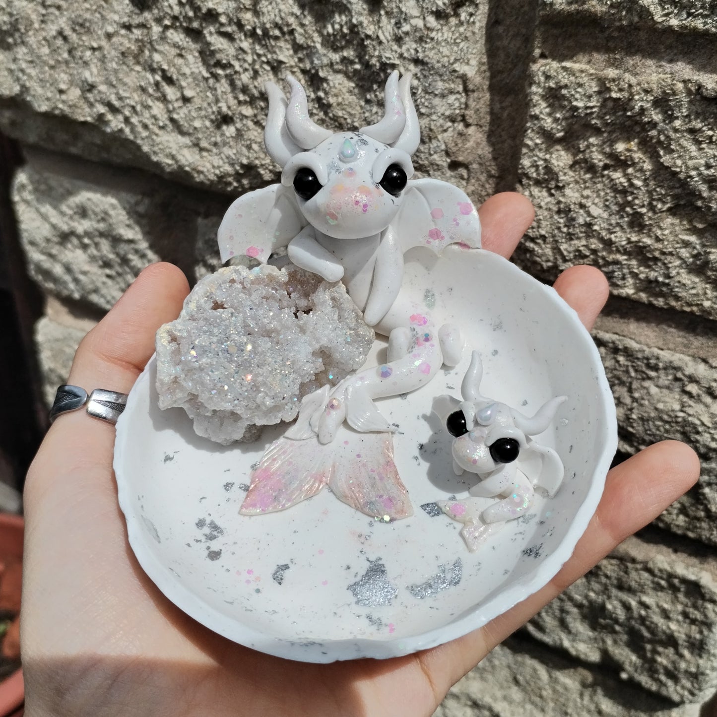 Trinket Dish Crystal Dragon