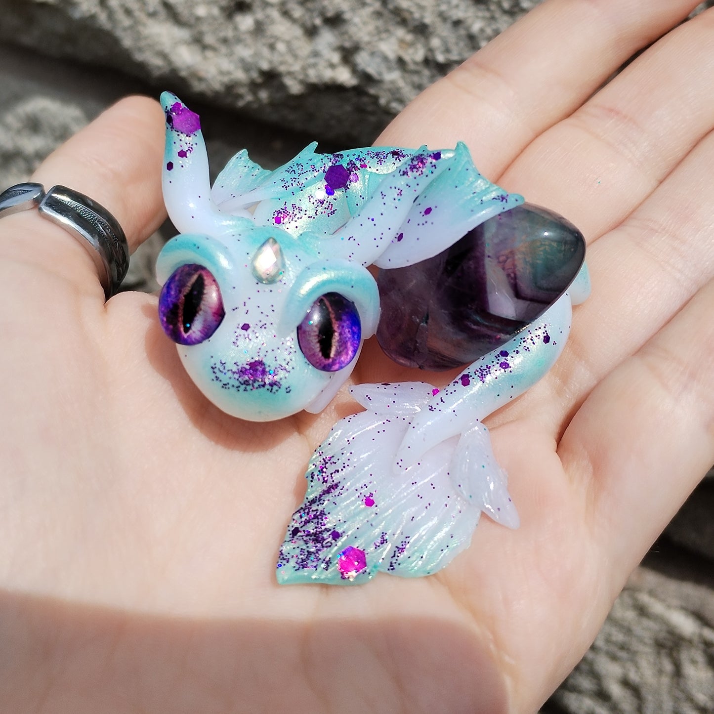 Flourite Crystal Dragon