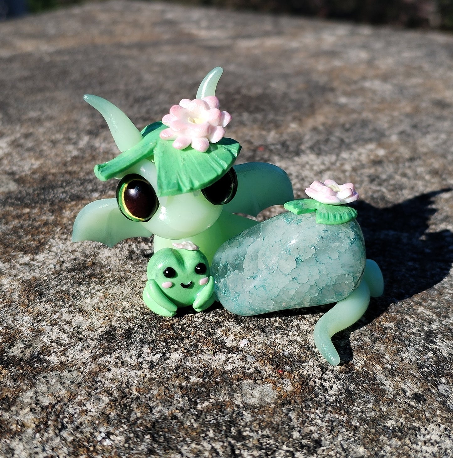 Crackle Quartz Crystal Dragon