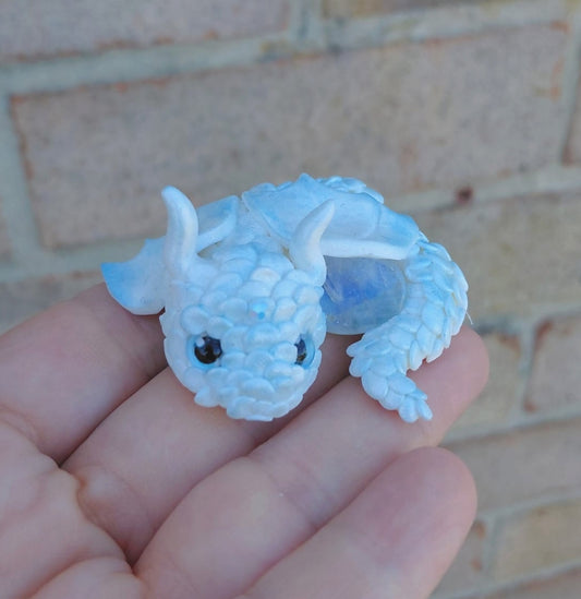 Rainbow Moonstone Crystal Dragon