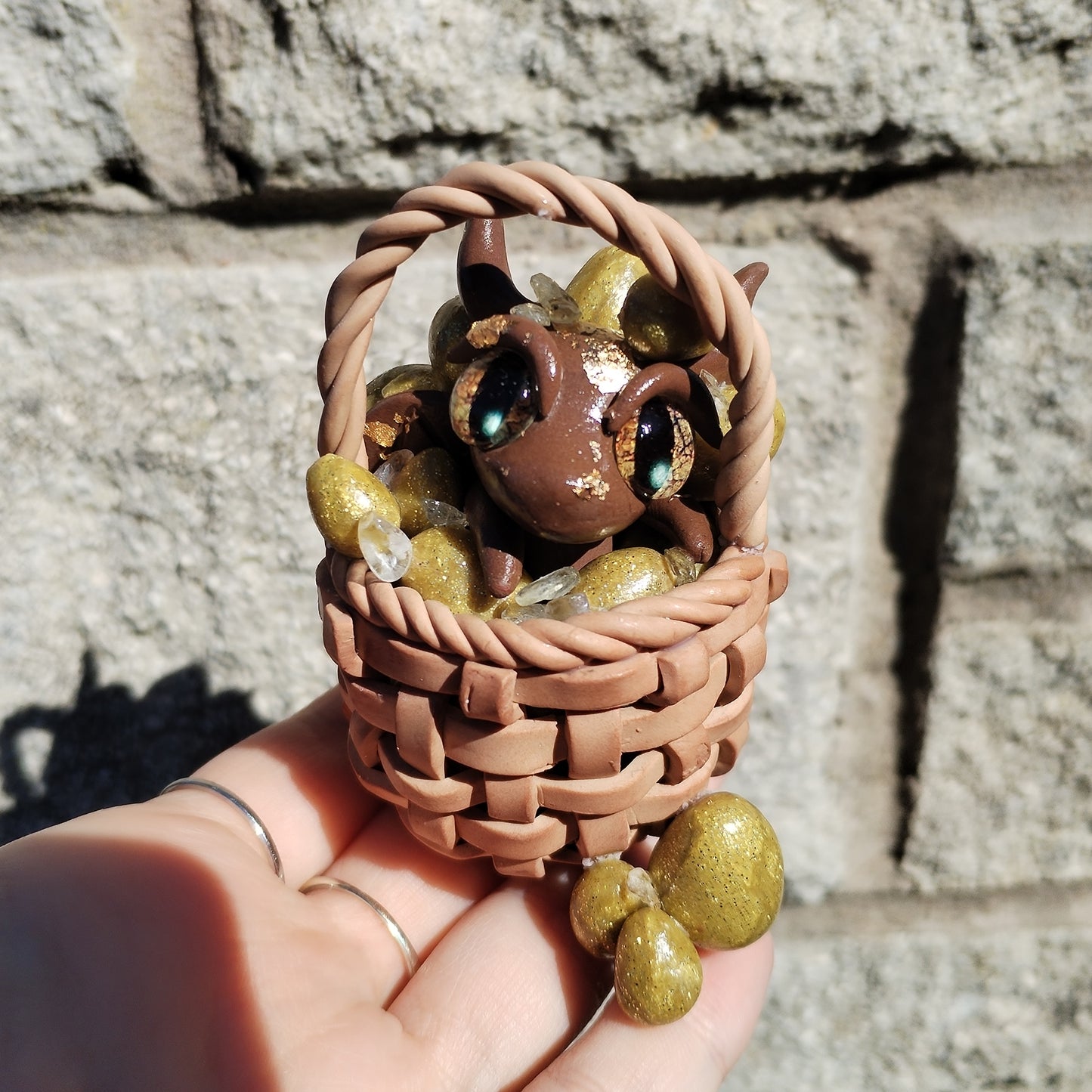 Citrine Golden Egg Crystal Dragon