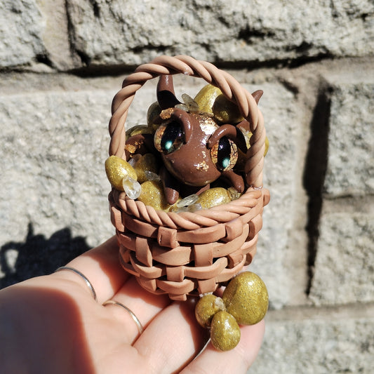 Citrine Golden Egg Crystal Dragon