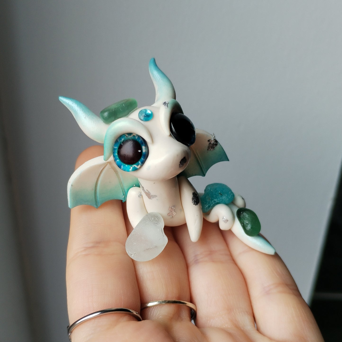 Sea Glass Crystal Dragon