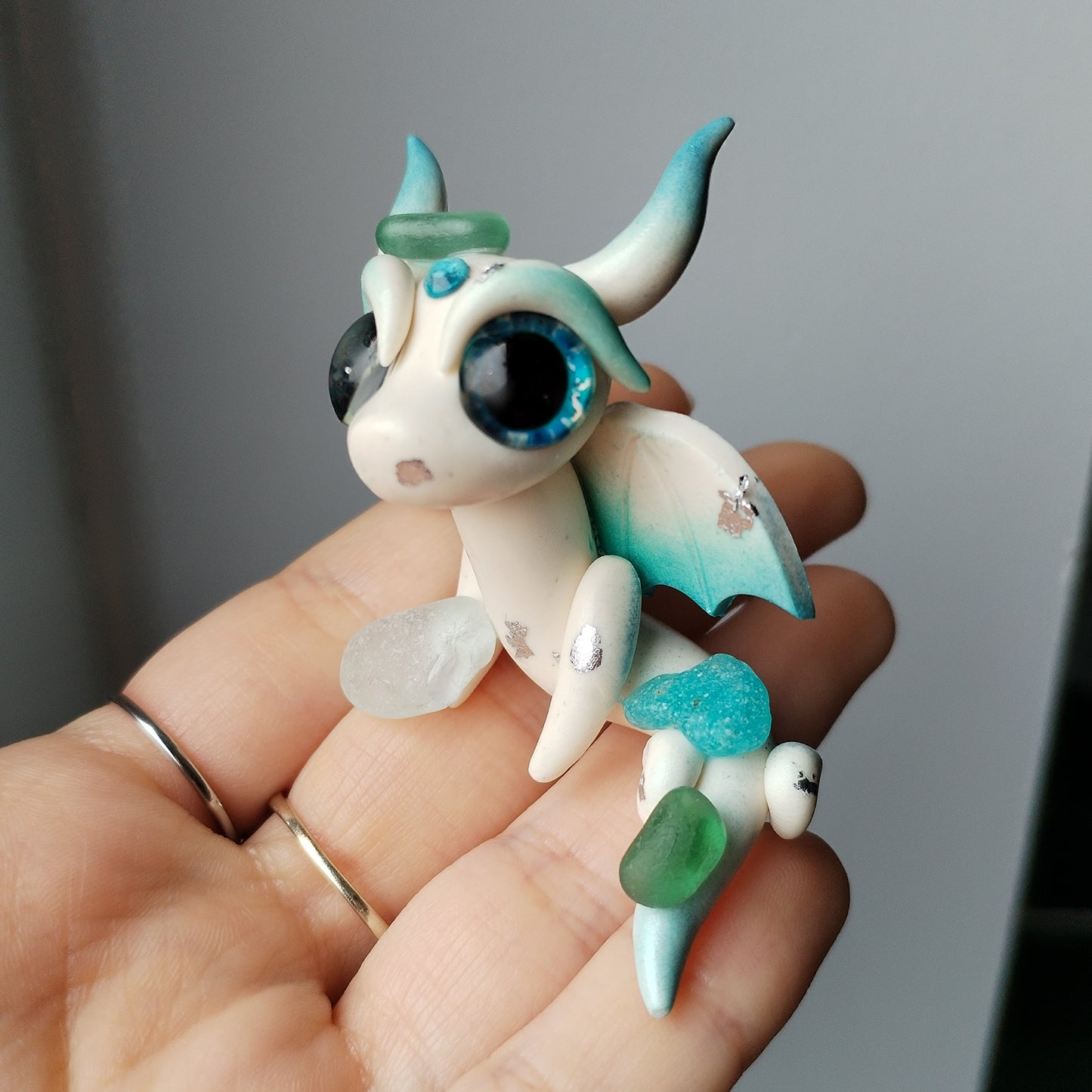 Sea Glass Crystal Dragon