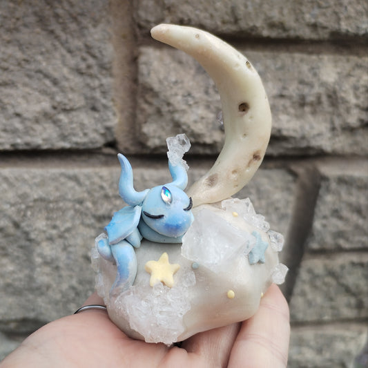 Crystallised Cloud Dragon Sculpture