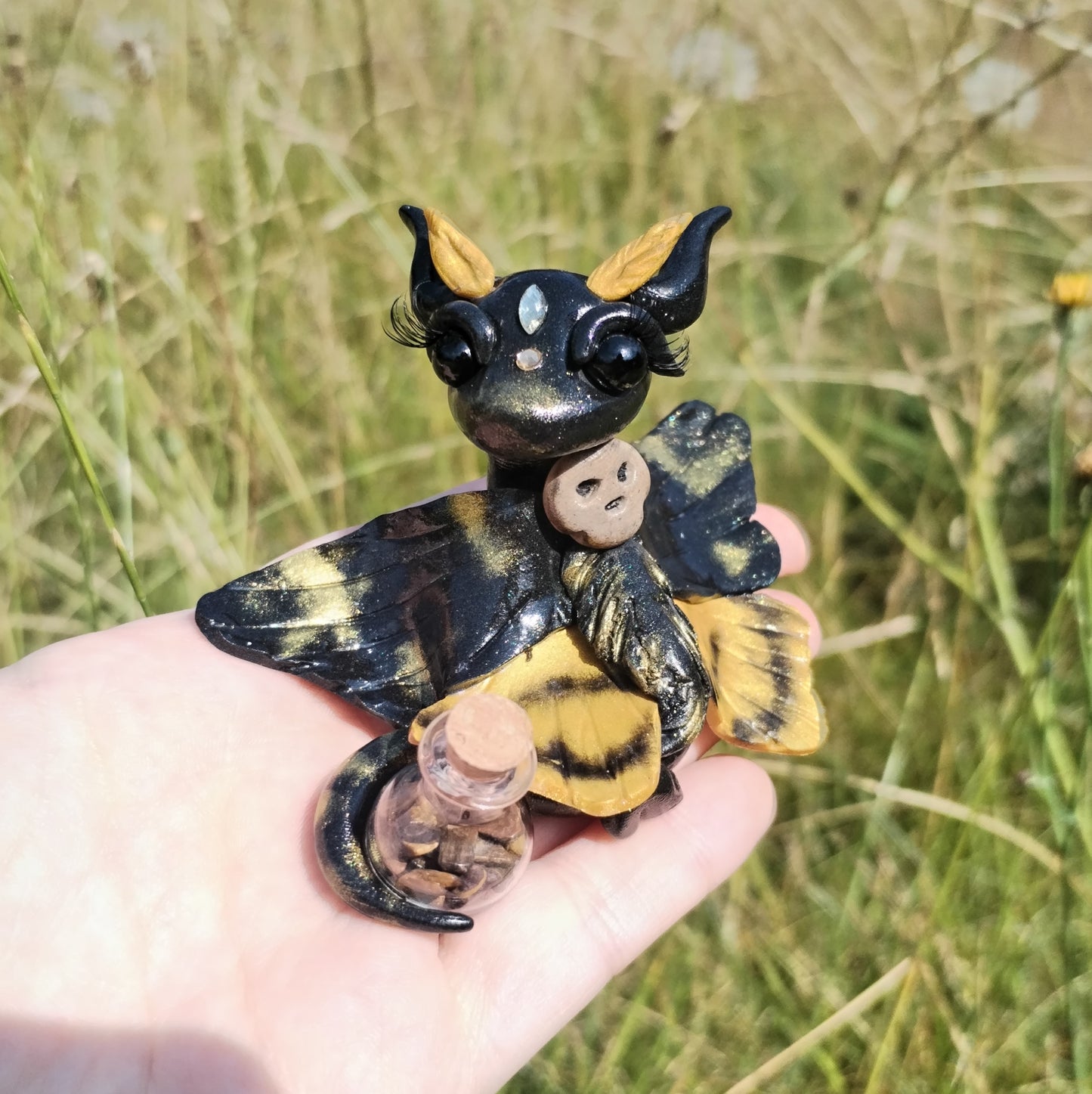 Deaths Head Moth Crystal Dragon
