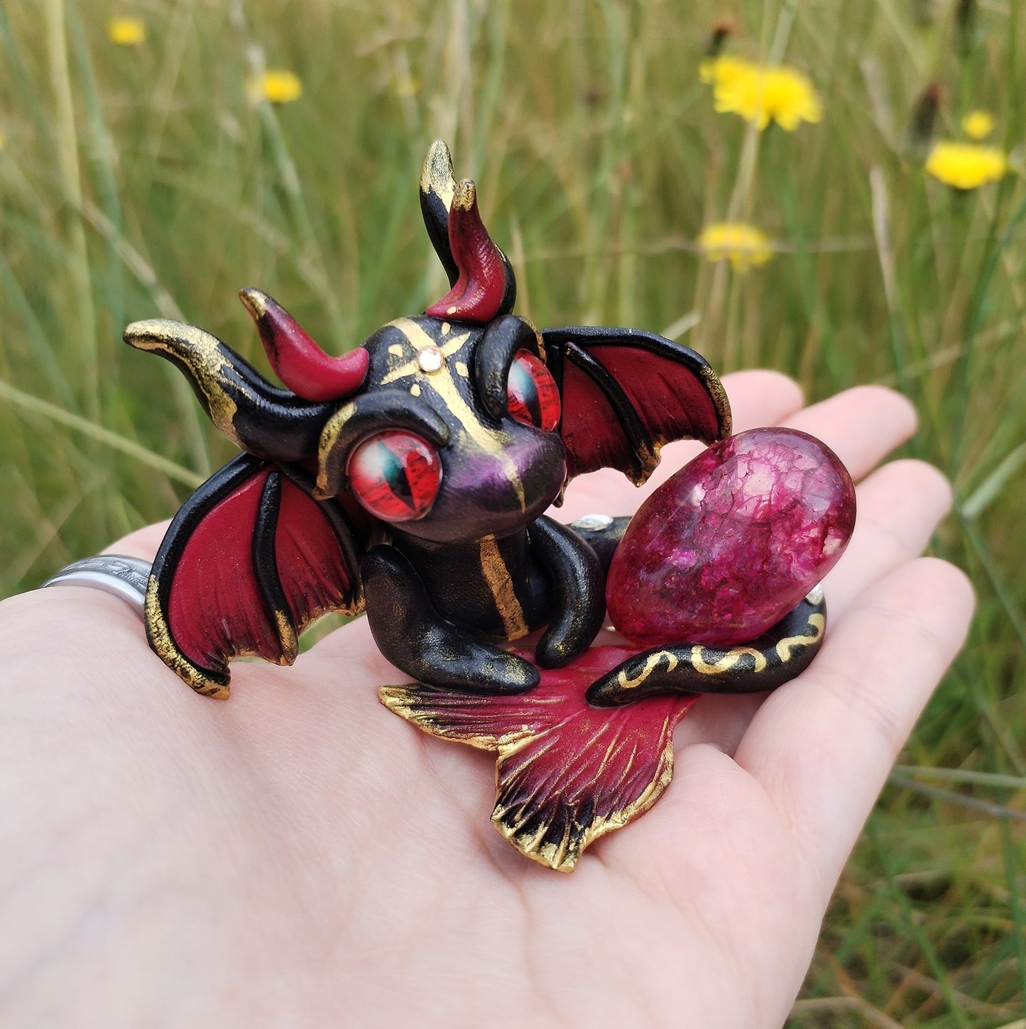 Crackle Quartz Crystal Dragon