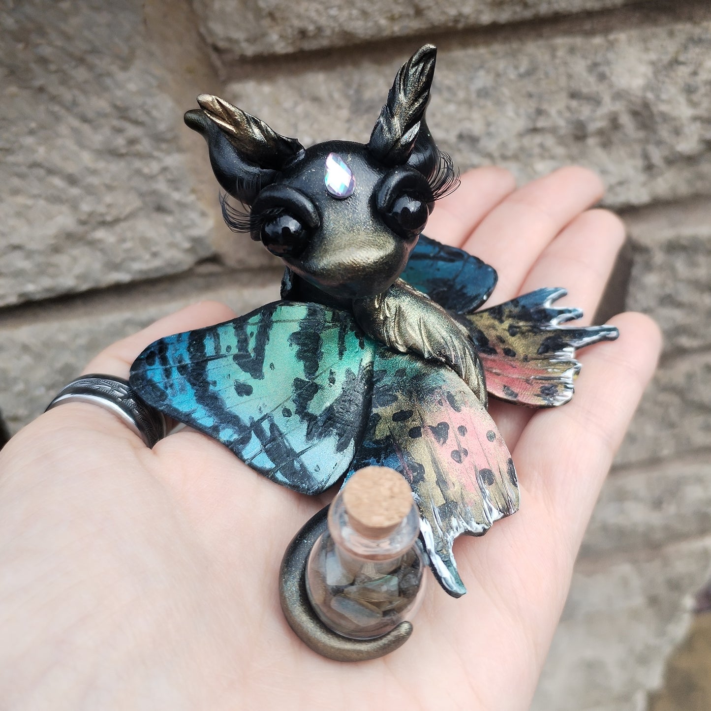 Madagascan Sunset Moth Crystal Dragon