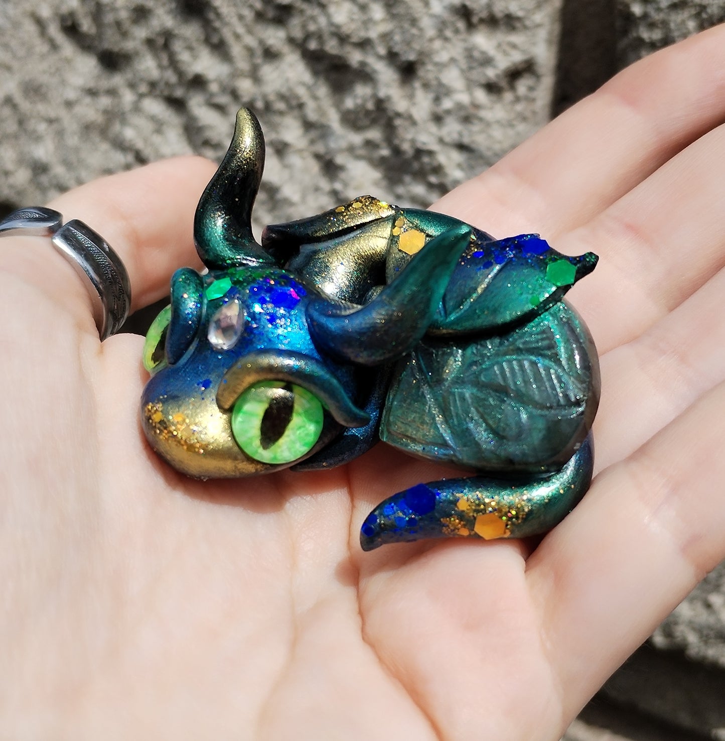 Labradorite Crystal Dragon