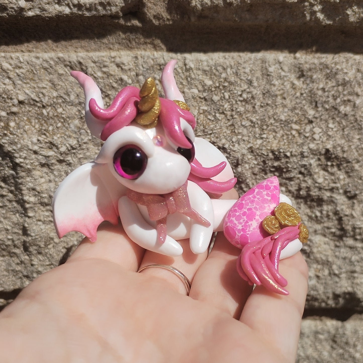 Pink Mohave Turquoise Unicorn Crystal Dragon