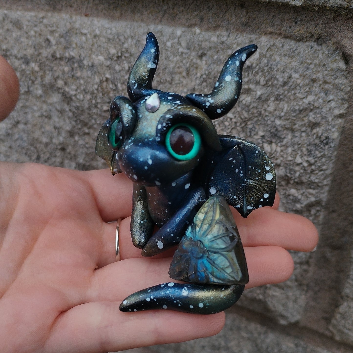 Labradorite Crystal Dragon