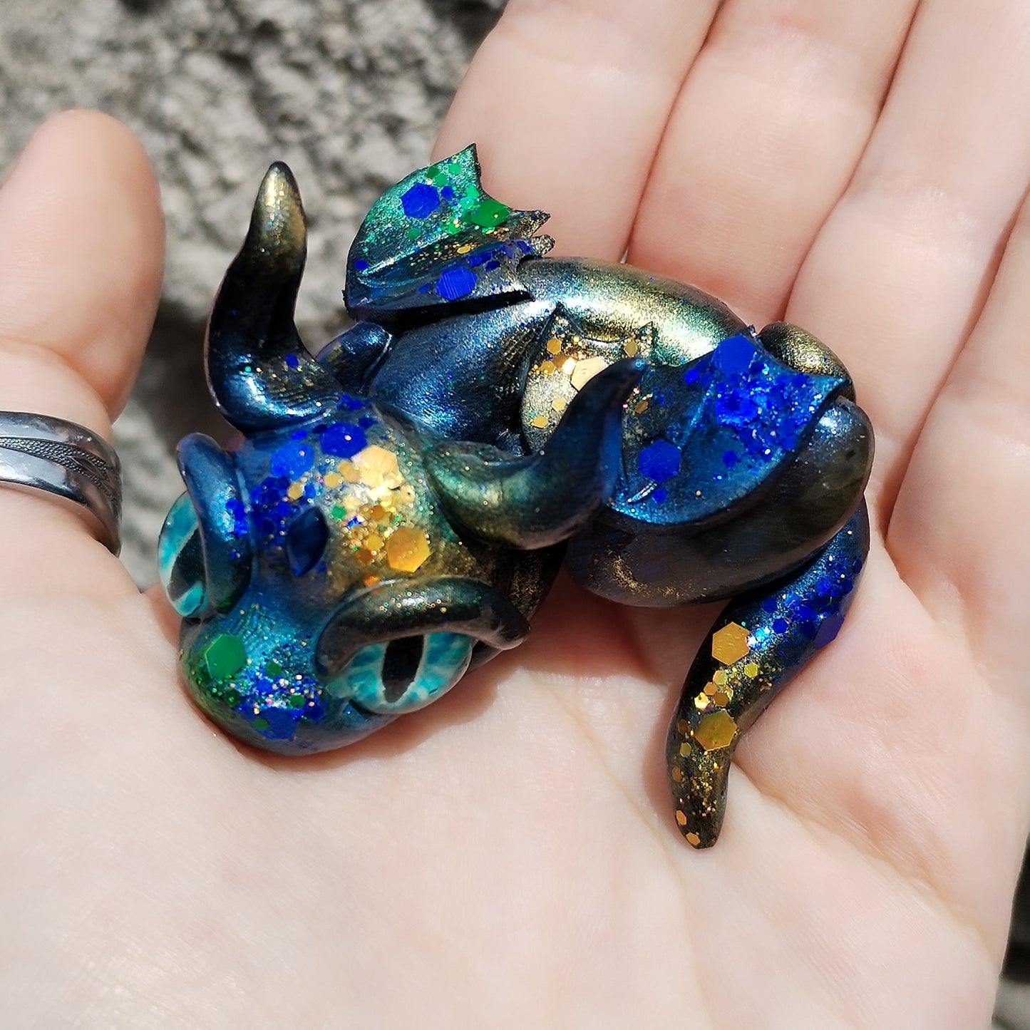 Labradorite Crystal Dragon