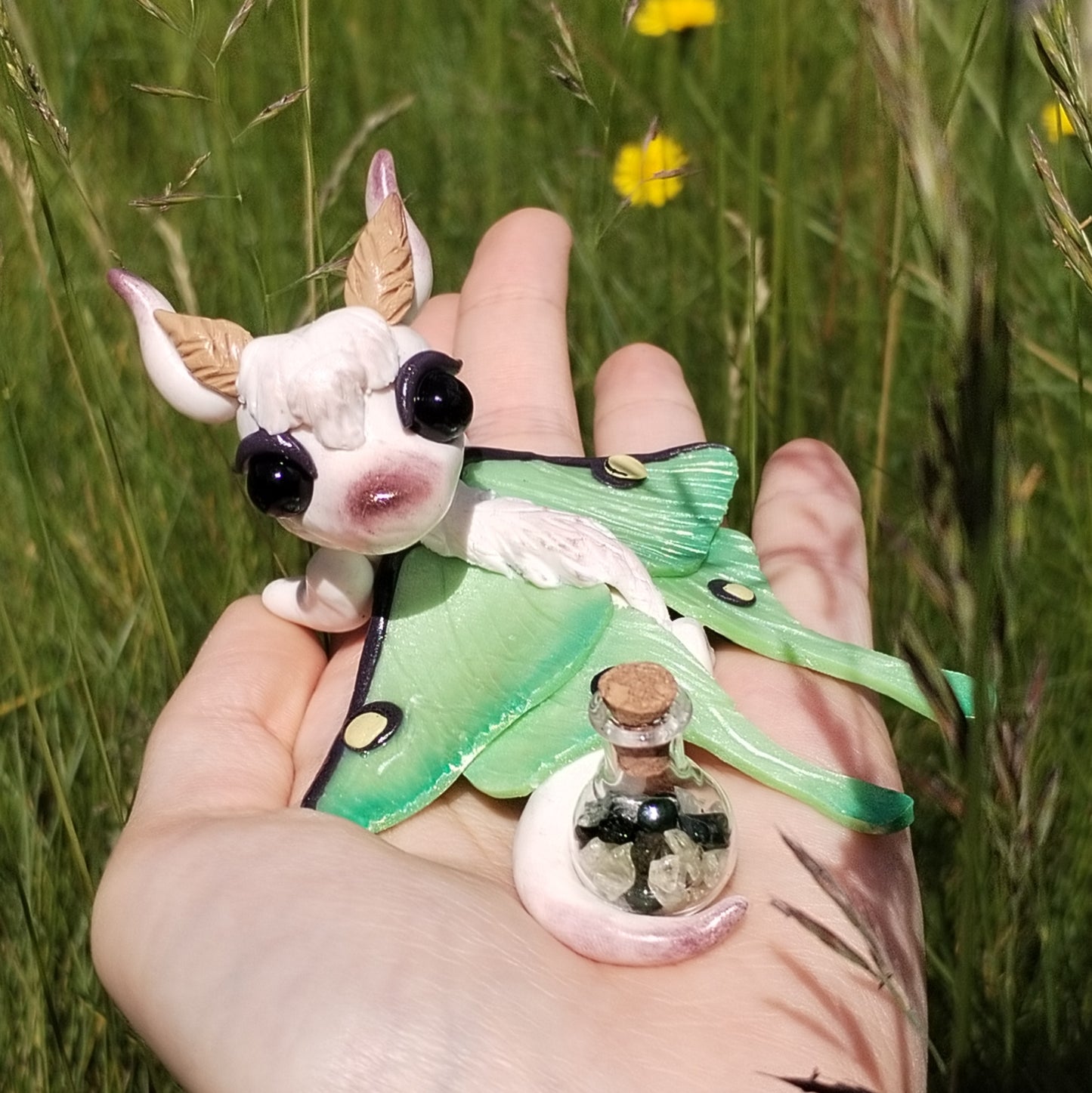 Luna Moth Crystal Dragon
