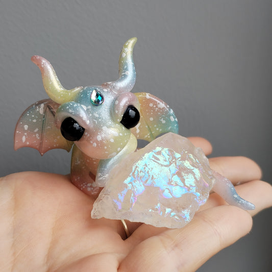 Aura Quartz Crystal Dragon