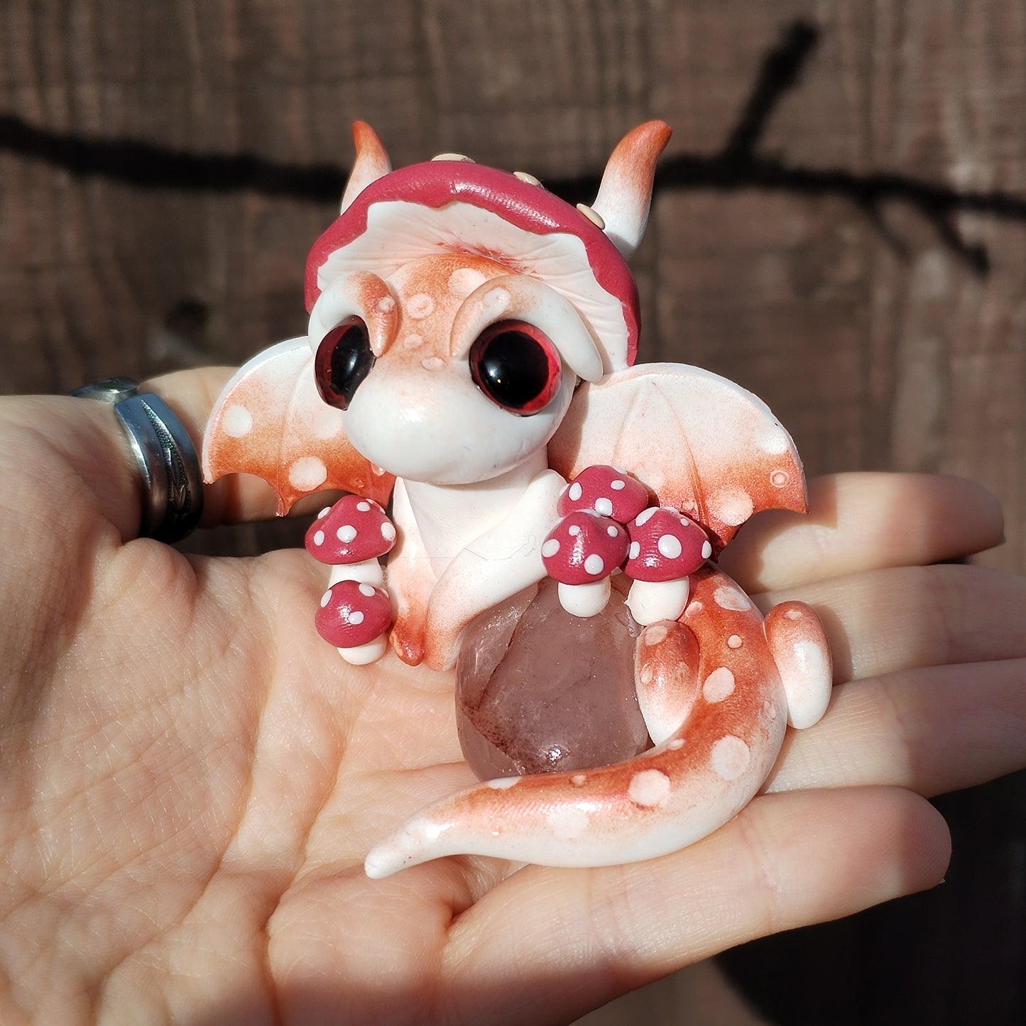 Limonite Mushroom Crystal Dragon