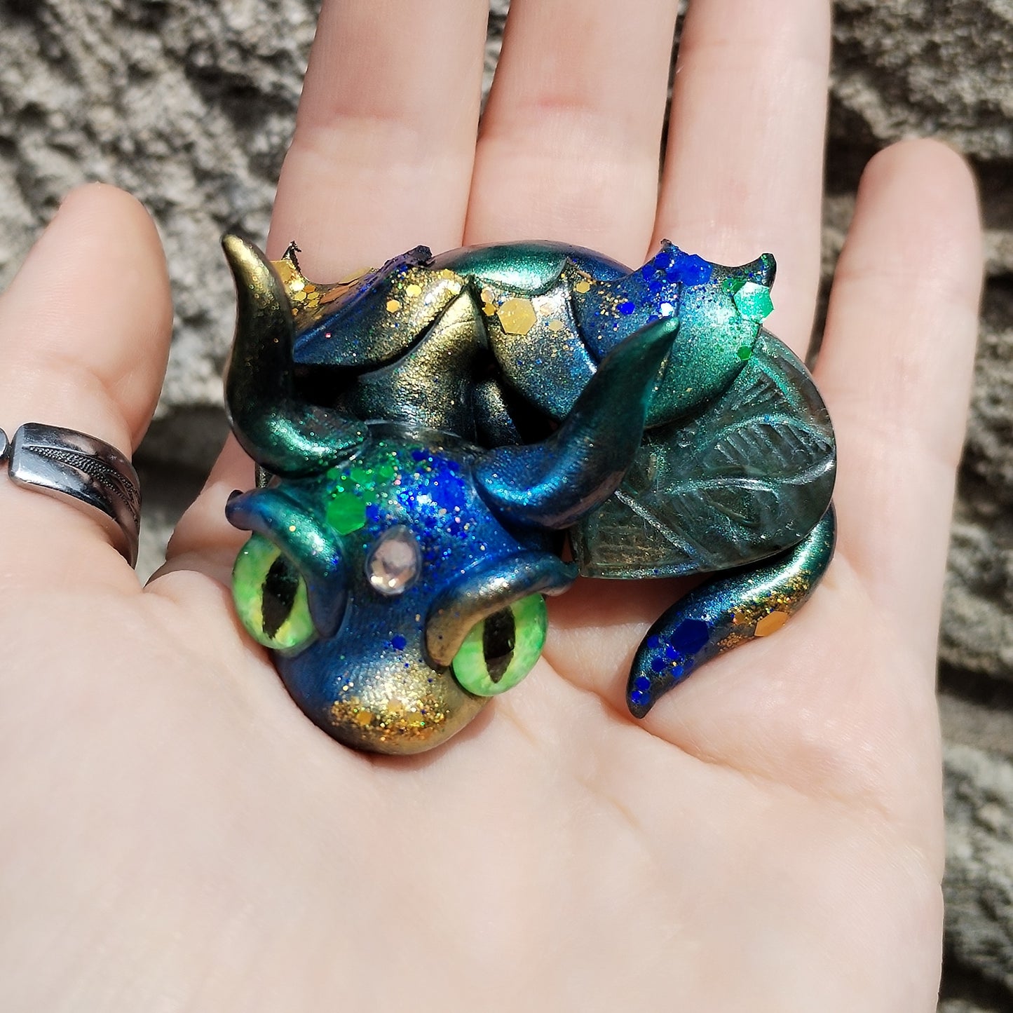 Labradorite Crystal Dragon