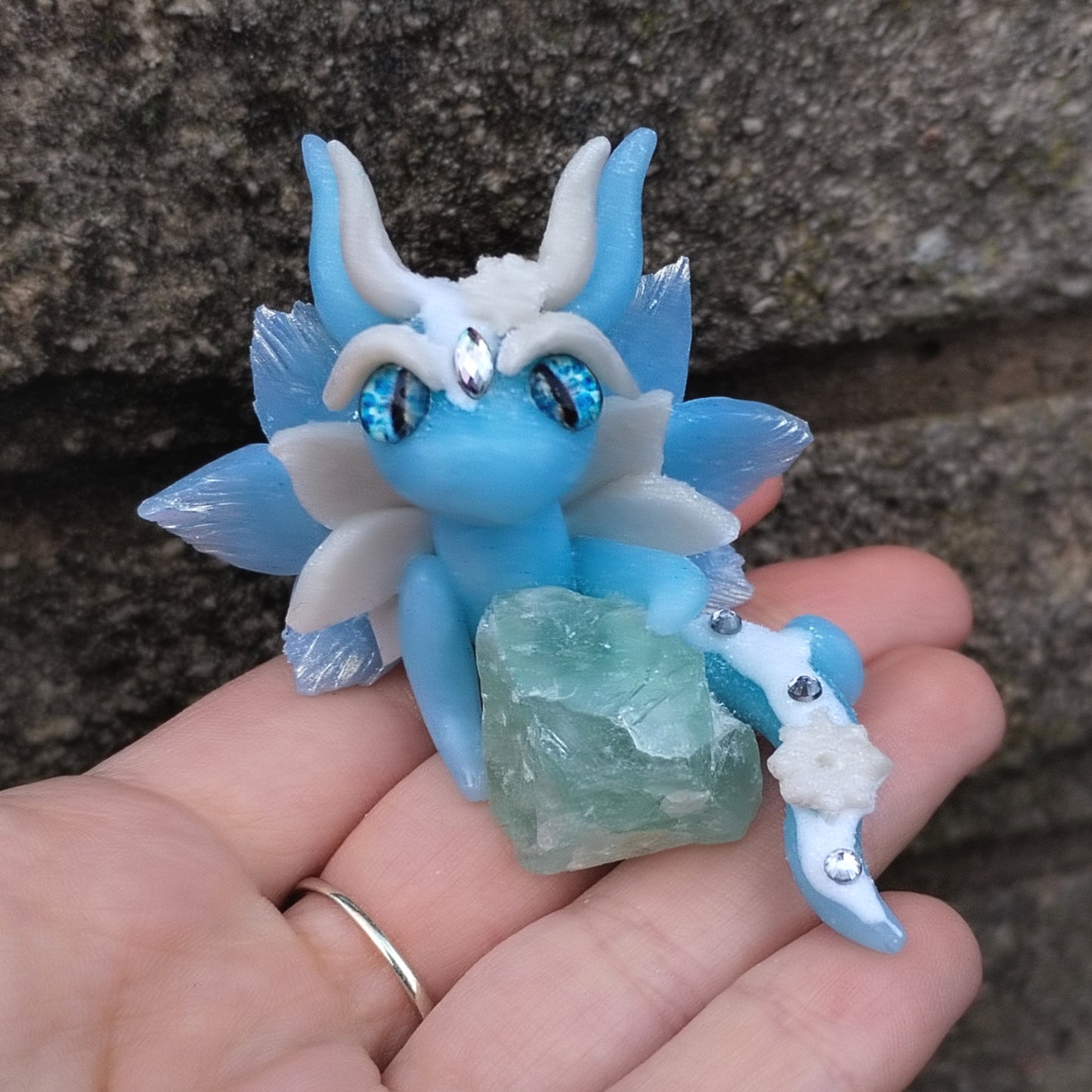 Flourite Crystal Dragon