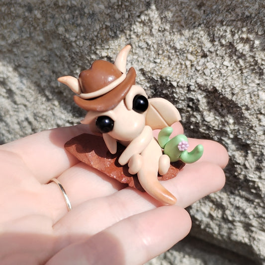 Red Jasper Cowboy Crystal Dragon