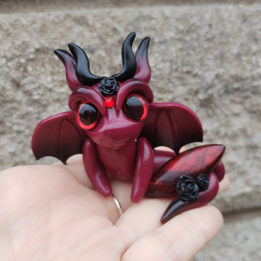 Red Labradorite Crystal Dragon