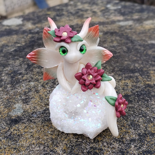 Angel Aura Quartz Geode Crystal Dragon