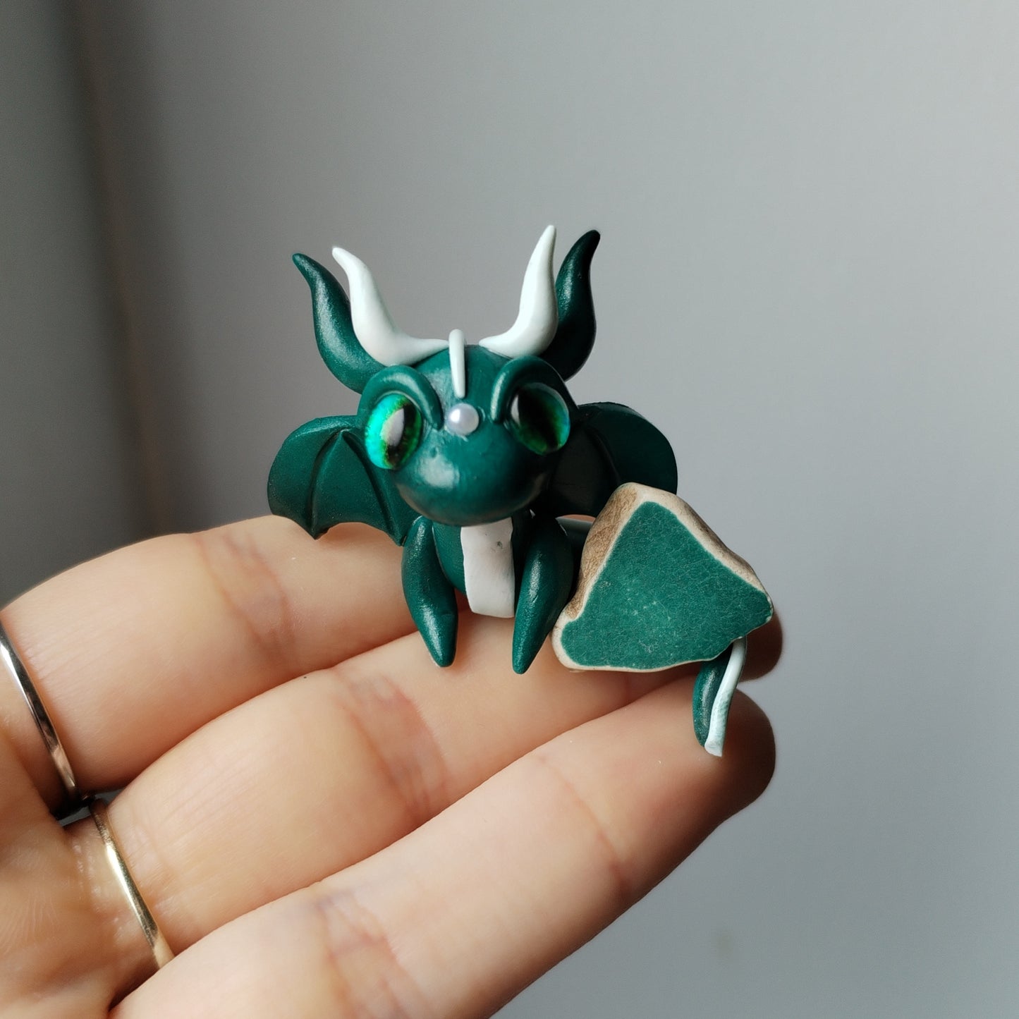 Sea Pottery Crystal Dragon