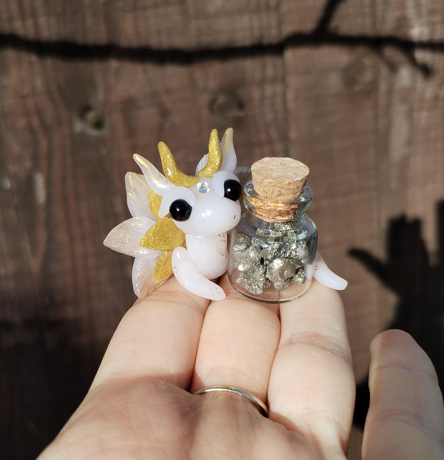 Pyrite Crystal Dragon