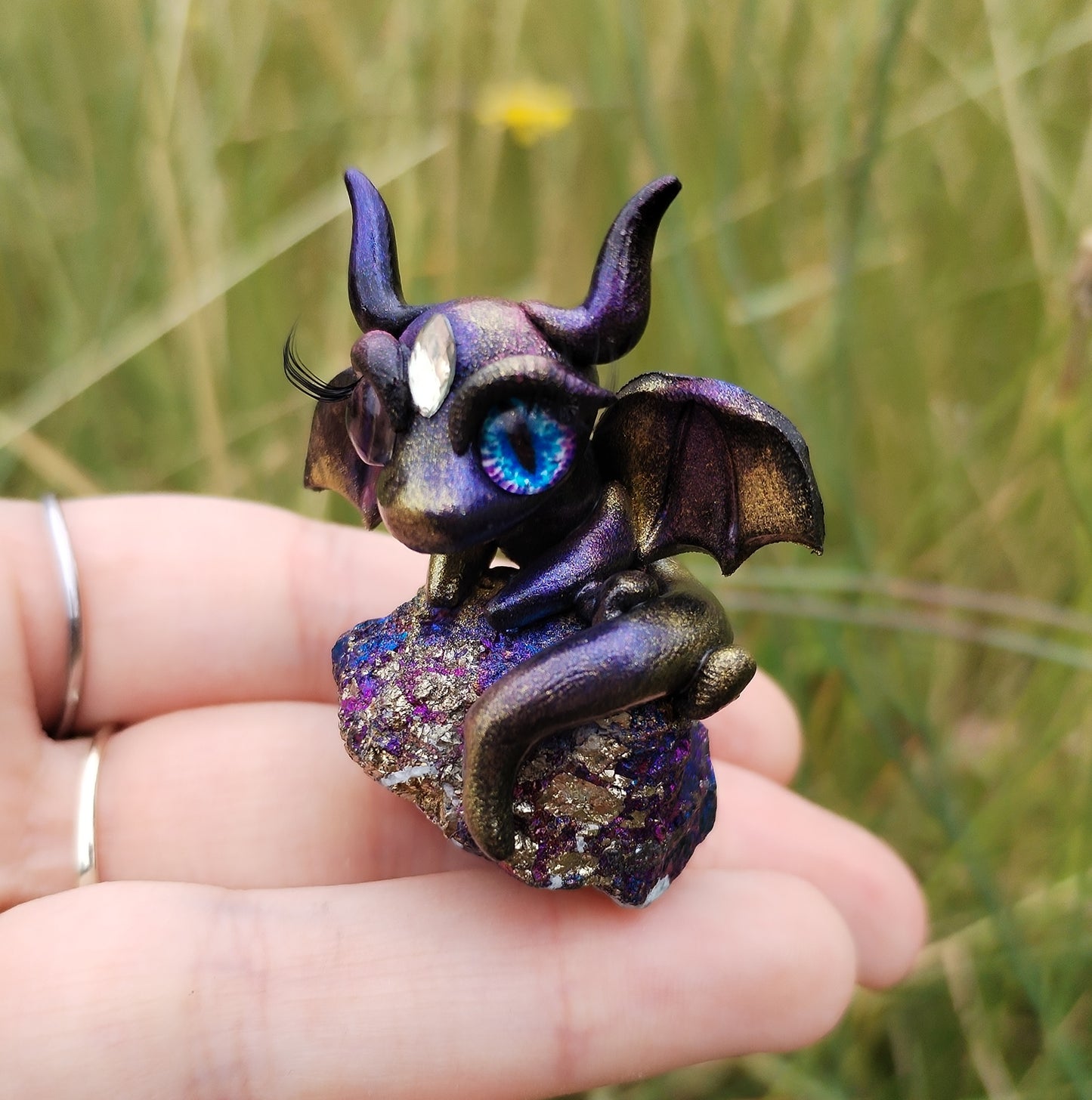 Bornite Crystal Dragon