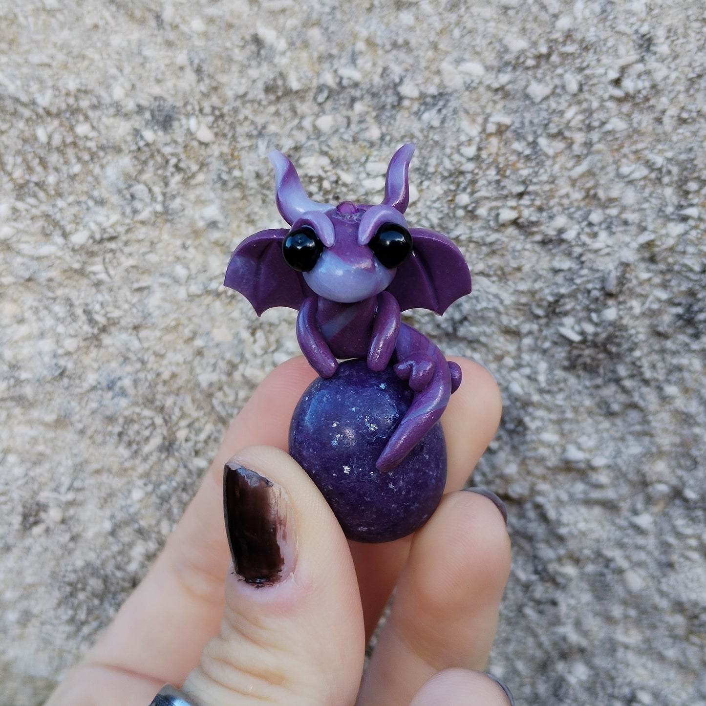 Lepidolite Egg Crystal Dragon