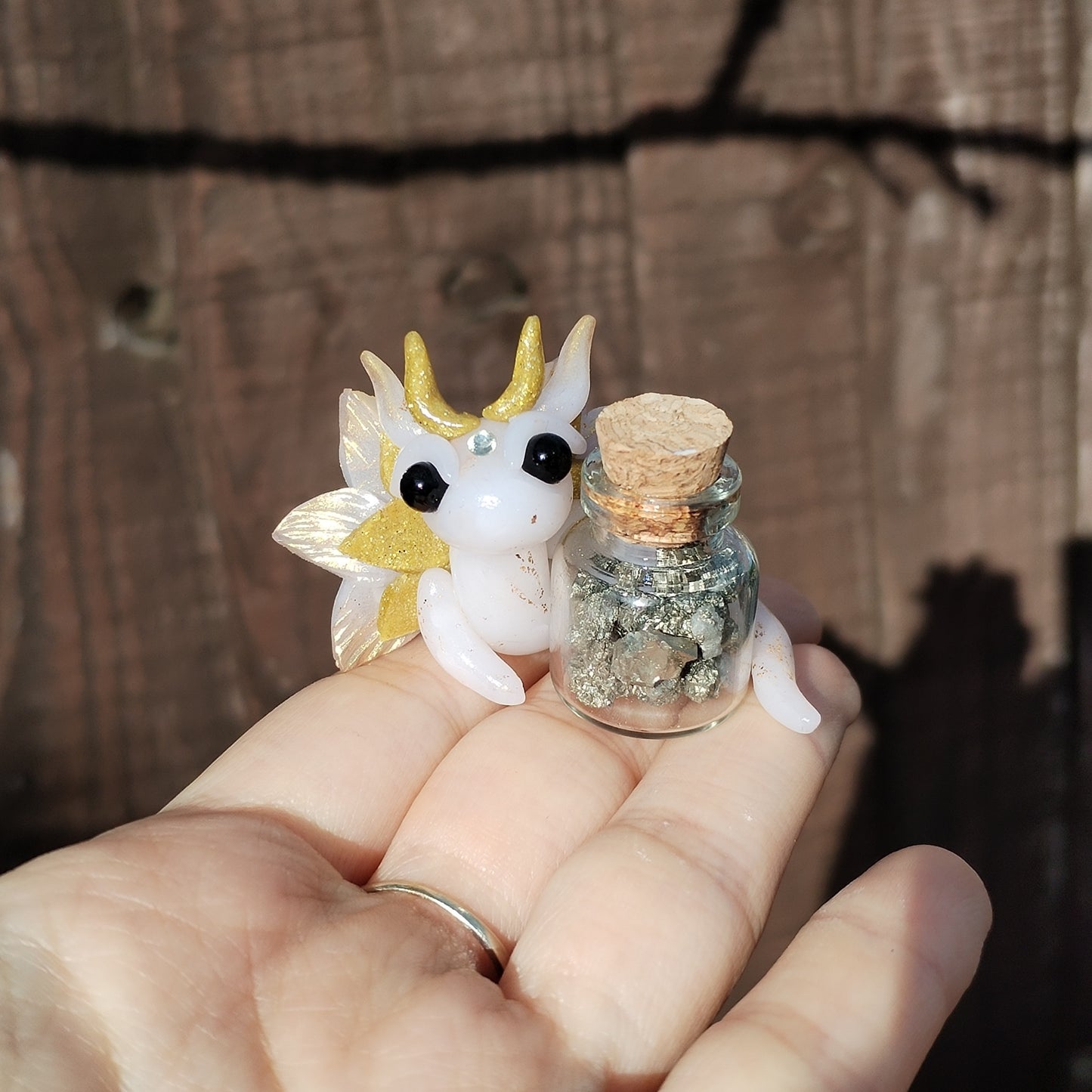 Pyrite Crystal Dragon