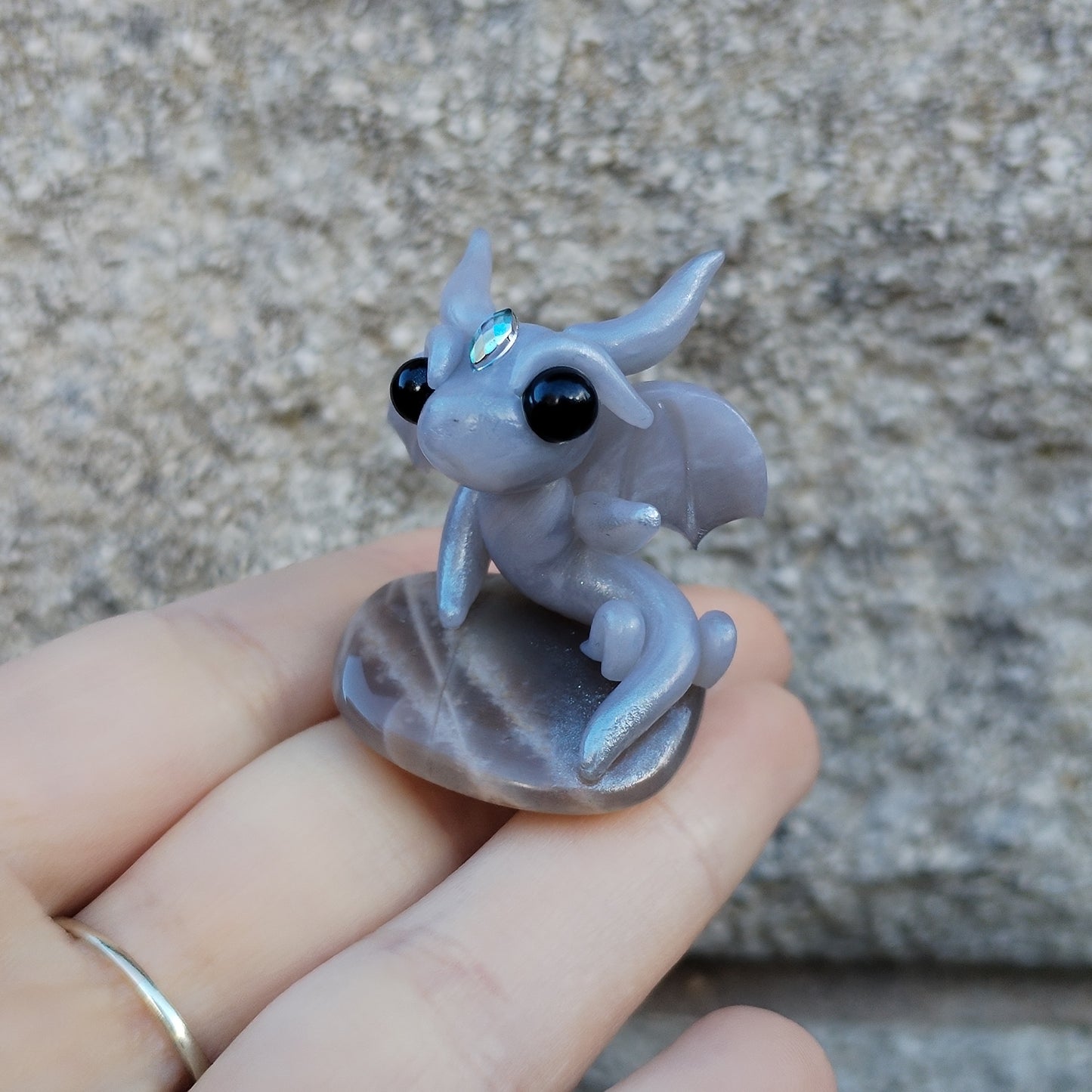 Tourmaline Quartz Crystal Dragon