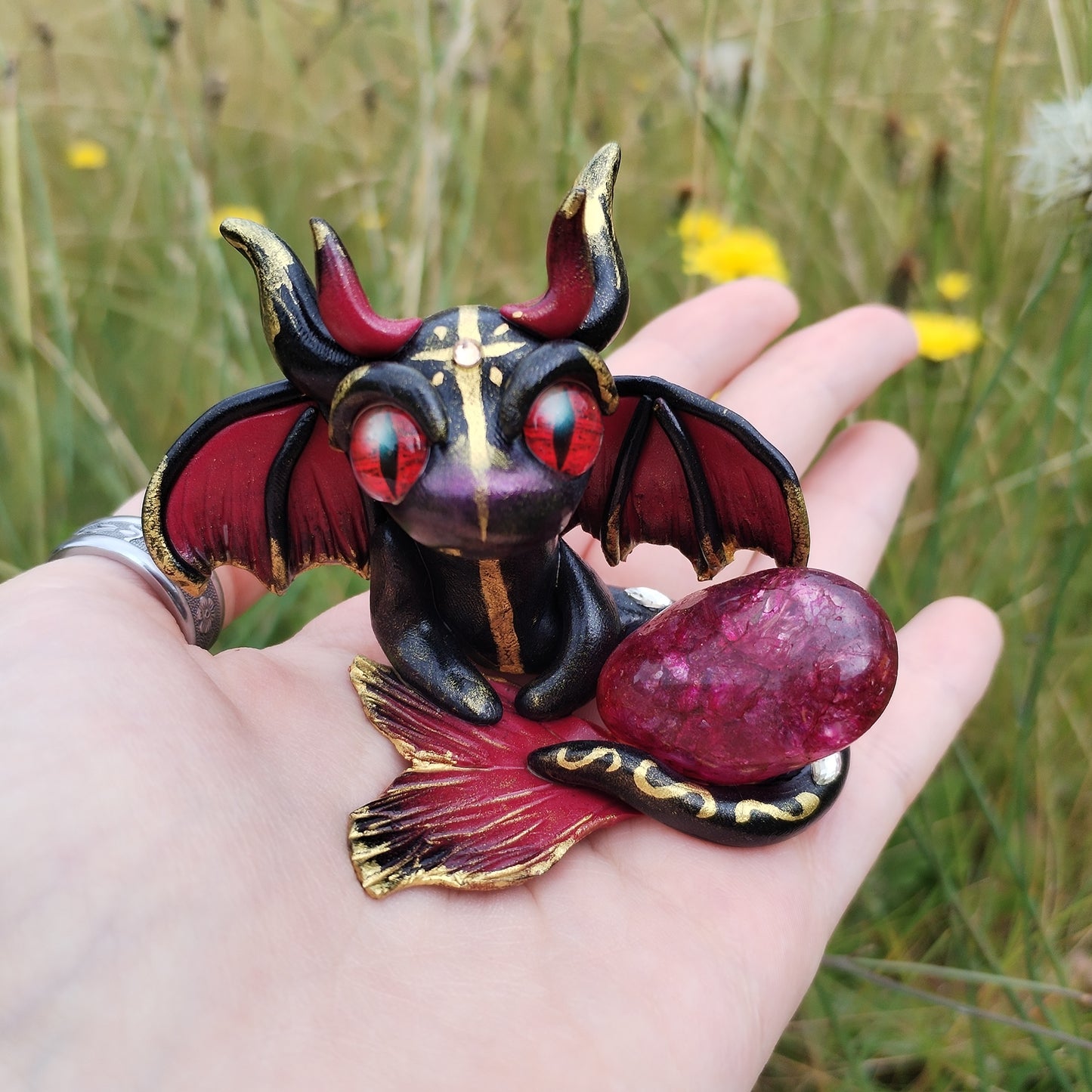 Crackle Quartz Crystal Dragon