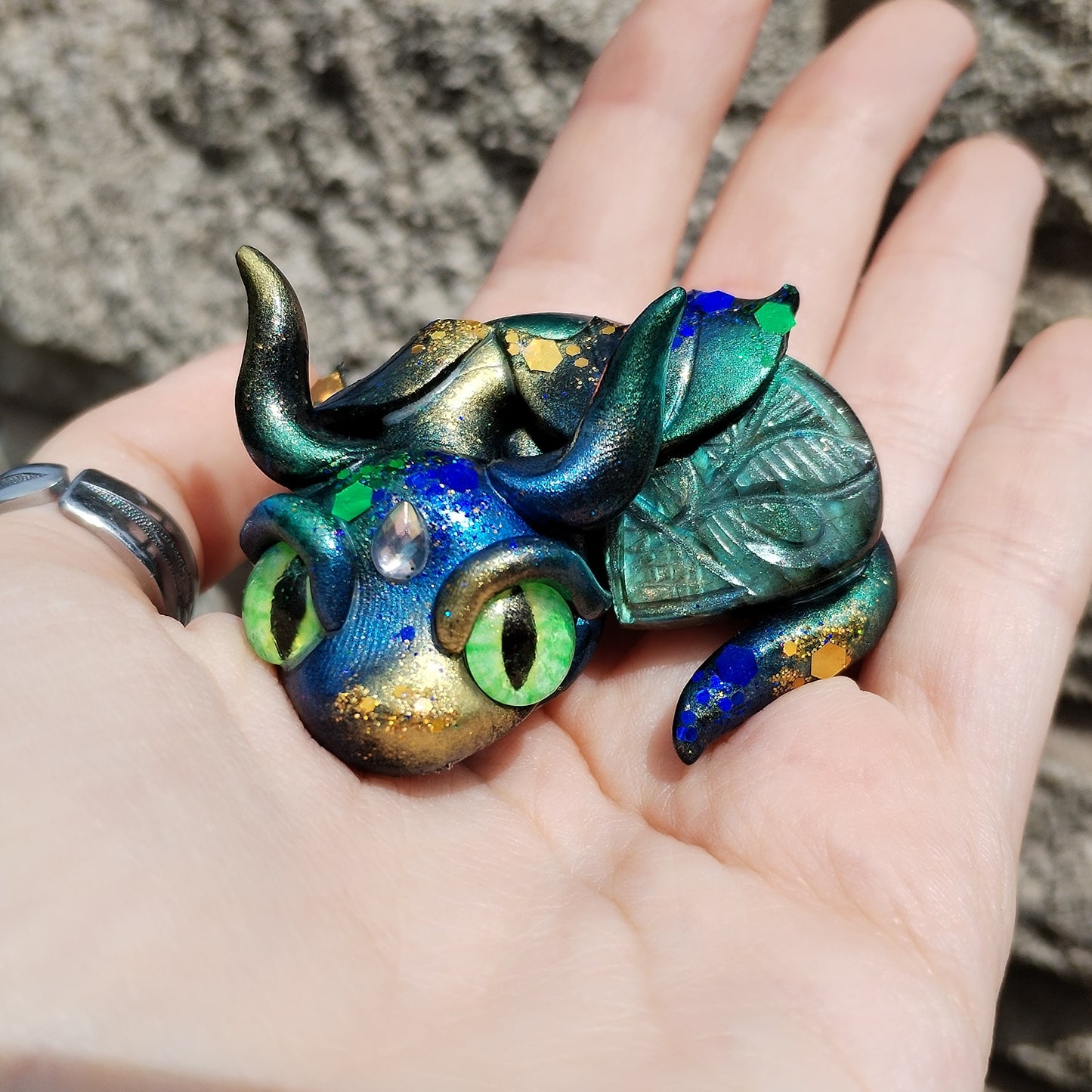 Labradorite Crystal Dragon