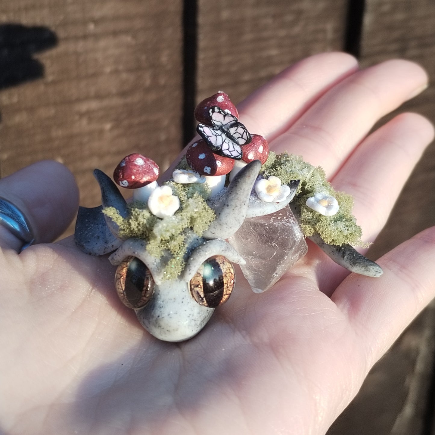 Flourite Woodland Theme Crystal Dragon